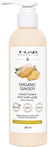 T-LAB Professional Кондиціонер для ослабленого та тьмяного волосся Organics Organic Ginger Conditioner