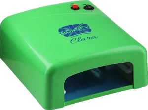 Ronney Professional Лампа для гель-лаків «Clara», зелена UV 36W (GY-UV-818)