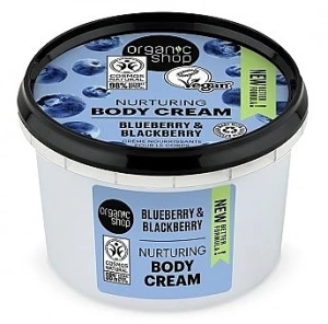 Organic Shop Крем для тіла "Чорниця та ожина" Nurturing Body Cream Blueberry & Blackberry