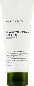 Очищающая пенка для проблемной кожи - Mary & May Houttuynia Cordata+Tea Tree Cleansing Foam, 150 мл