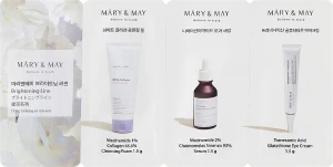 Mary & May Набор средств для осветления кожи Brightening Line 3 Step (foam/1.5g + f/ser/1.5g + eye/cr/1.5g)