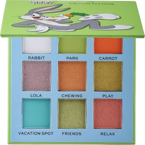 I Heart Revolution Looney Tunes Shadow Palette Палетка теней для век, 9 цветов