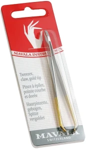 Mavala Пінцет із золотим покриттям Manicure Gold Plated Claw Tweezer