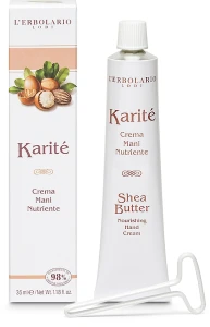 L’Erbolario Живильний крем для рук "Каріте" Karite Shea Butter Nourishing Hand Cream