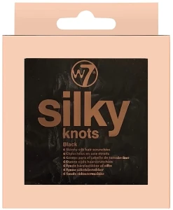 W7 Набір резинок для волосся, 6 шт. Cosmetics Silky Knots Black