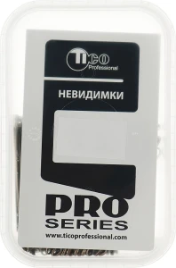 TICO Professional Невидимки для волосся, обрізані, 70 мм, коричневі