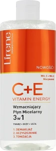 Lirene Укрепляющая мицеллярная вода 3 в 1 "Энергия витаминов C+E" C+E Vitamin Energy