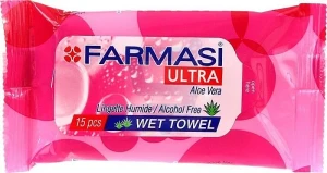 Farmasi Влажные салфетки с алое вера Ultra Pink