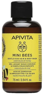 Apivita Засіб для миття тіла і волосся з календулою Mini Bees Gentle Kids Hair & Body Wash