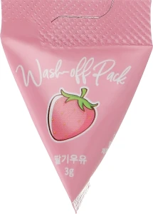 Med B Глибоко очищувальна полунична маска для обличчя Cosmetic Strawberry Milk Wash Off Pack