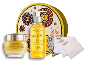 L'Occitane Divine (cr/50ml + makeup/remover/200ml + cotton/pads/3pcs) Набор