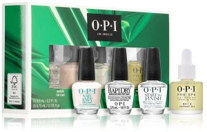 O.P.I . Nail Treatments Holiday'21 Mini Pack (nail/streng/3.75ml+nail/oil/8.6ml+top/coat/2*3.75ml) Набір