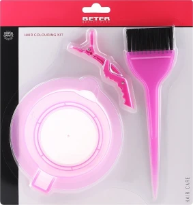 Beter Набір для домашнього фарбування волосся Home Hair-Dyeing Kit (bowl/1pcs + brush/1pcs + clips/1pcs)