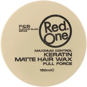 RedOne Матовий віск для волосся ультрасильної фіксації з кератином Keratin Matte Hair Wax Full Force