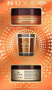 Nuxe Подарочный набор Honey Lover Gift Set (b/oil/200ml + b/scr/175ml + candle/70g)