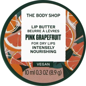 The Body Shop Інтенсивно живильна олія для сухих губ "Рожевий грейпфрут" Pink Grapefruit Lip Butter For Dry Lips Intensely Nourishing