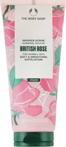 The Body Shop Отшелушивающий скраб для тела British Rose Shower Scrub