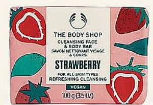 The Body Shop Мыло "Клубника" Face And Body Strawberry Soap