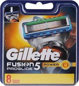 Gillette Сменные кассеты для бритья, 8 шт. Fusion 5 ProGlide Power