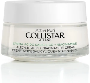 Collistar Крем для обличчя з саліциловою кислотою і ніацинамідом Attivi Puri Salicylic Acid + Niacinamide Cream