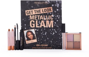 Makeup Revolution Набор, 6 продуктов Get The Look: Metallic Glam Makeup Gift Set