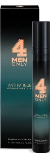 Inspira:cosmetics Крем-ліфтинг проти набряків і темних кіл під очима 4 Men Only Anti Fatigue Anti Hangover Eye Lift
