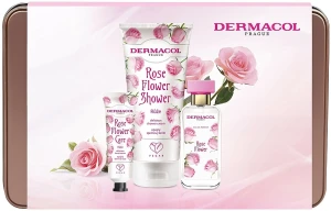 Dermacol Rose Flower Набор (edp/50ml + h/cr/30ml + sh/cr/200ml)