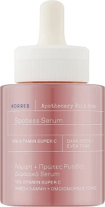 Korres Двухфазная сыворотка для лица Apothecary Wild Rose Spotless Serum 15% Vitamin Super C