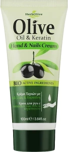 Madis Крем для рук і нігтів з кератином HerbOlive Hand & Nails Cream