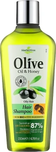 Madis Шампунь для жирных волос с медом HerbOlive Shampoo Honey For Oily Hair