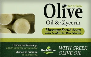 Madis Мило масажне з гліцерином HerbOlive Massage Green Soap With Glycerin