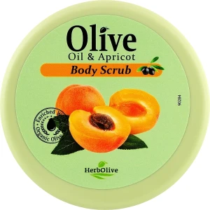 Відлущувальний крем-скраб "Абрикос" - Madis HerbOlive Body Scrub Cream Apricot, 250 ml
