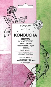 Soraya Набор масок для лица Kombucha 3-Set Masks