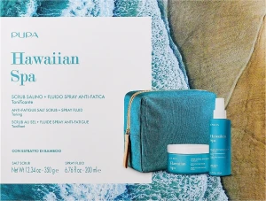 Pupa Набір Hawaiian Spa Kit 3 (scrub/350g + fluid/spray/200ml + bag)