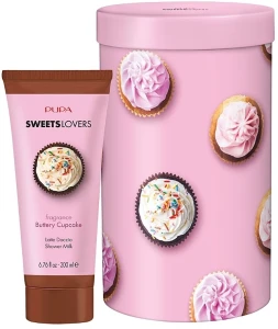 Pupa Набор Sweets Lovers Buttery Cupcake Kit 1 (sh/milk/200ml + box)