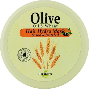 Madis Маска для сухих волос с пшеницей и маслом оливы HerbOlive Hydro Hair Mask Olive Oil & Wheat