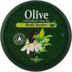 Madis Лосьйон для тіла з ваніллю і зеленим чаєм HerbOlive Olive Oil Vanilla & Green Tea Body Butter