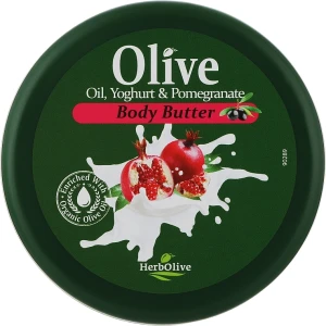 Madis Лосьйон для тіла з йогуртом та екстрактом граната HerbOlive Olive Oil Yoghurt & Pomegranate Body Butter