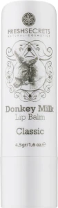 Madis Гігієнічна губна помада Fresh Secrets Donkey Milk Classic Lip Balm