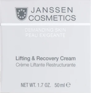 Janssen Cosmetics Відновлюючий крем з ліфтинг-ефектом Lifting & Recovery Cream