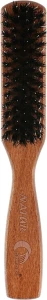 Gorgol Расческа для волос с зубчиками из щетины кабана и нейлона, 5 рядов, плоская