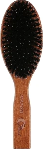 Gorgol Гребінець для волосся із зубцями зі щетини кабана та нейлону, 10 рядків, плоский
