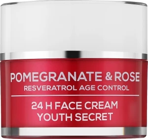 BioFresh Крем для лица "Секрет омоложения. Гранат и Роза" Via Natural Pomergranate & Rose 24H Face Cream Youth Secret