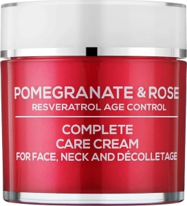 BioFresh Комплексный крем для ухода за лицом, шеей и декольте Via Natural Pomergranate & Rose Complete Care Cream