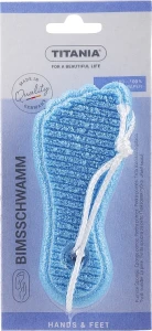 Titania Пемза для ніг, блакитна Pumice Sponge Foot
