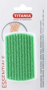 Titania Пемза для рук, 3000/7, салатовая Pumice Sponge