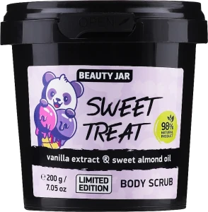 Beauty Jar Скраб для тіла "Екстракт ванілі та олія солодкого мигдалю" Sweet Treat Vanilla Extract & Sweet Almond Oil Body Scrub