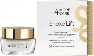 More4Care Відновлювальний нічний крем для обличчя Snake Lift Rebuilding Anti-Wrinkle Night Cream