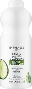 Byphasse Шампунь для нормальных волос с лаймом и зеленым чаем Family Fresh Delice Shampoo