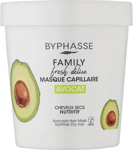 Byphasse Маска для сухих волос с авокадо Family Fresh Delice Mask